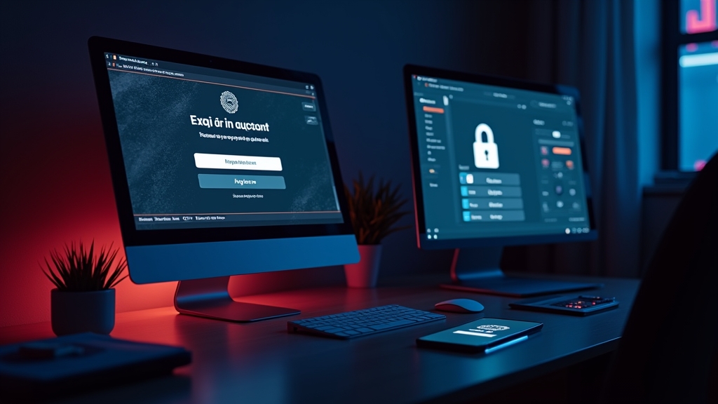 Failed casino login screen with browser and security icons on a dark background