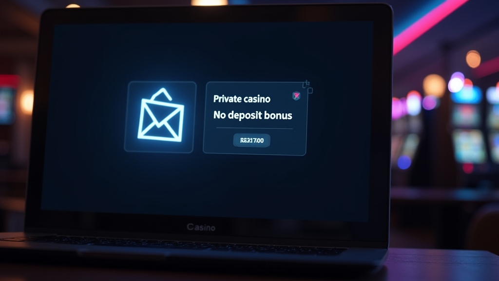 Targeted no deposit bonus message shown inside a casino inbox