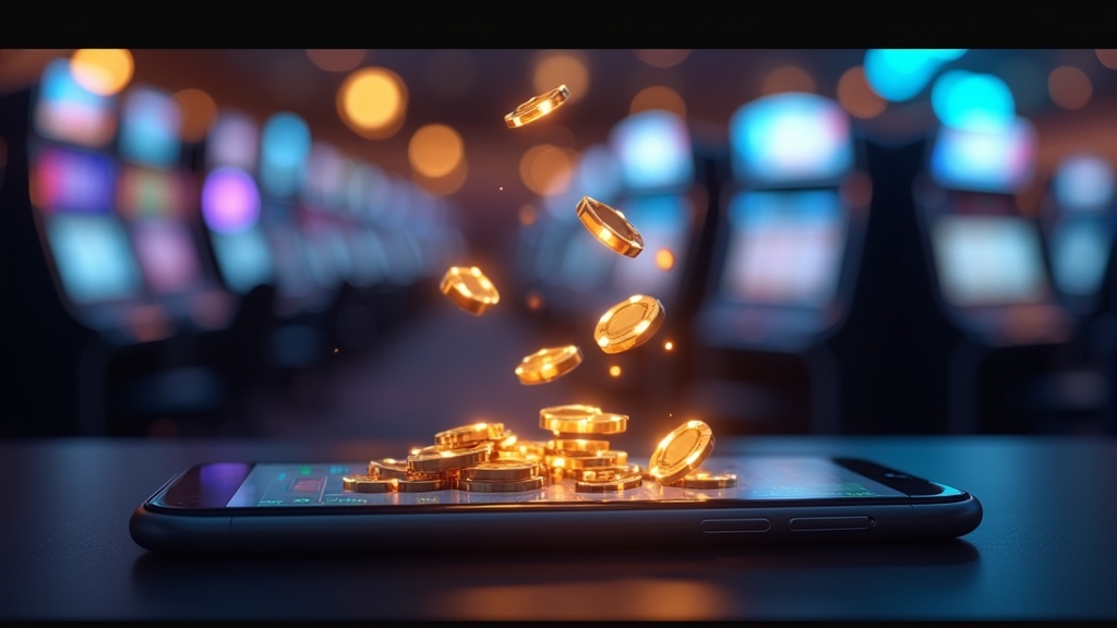 Casino free credits displayed on a glowing cashier screen